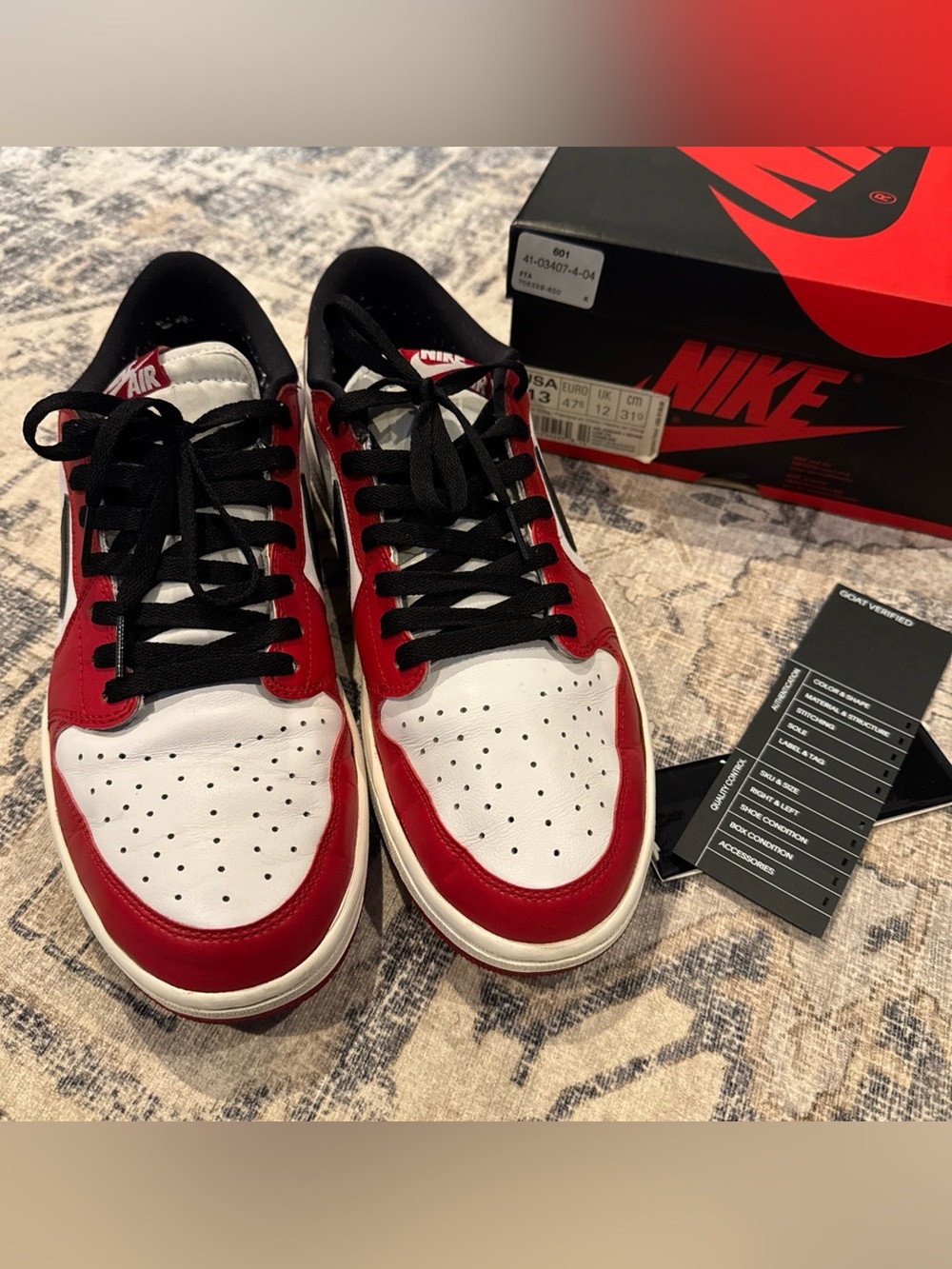Air Jordan 1 Retro OG 2016 Low Chicago - Sz13